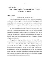 SKKN: Một vài biện pháp giáo dục HS cá biệt