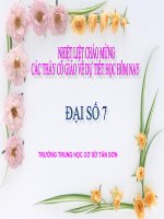 Một số bài toán về đại lượng tỉ lệ thuận (thao giảng TP)