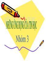 tin hoc: ung dung cua tin hoc