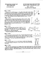 Đề thi HS giỏi Vật lí tỉnh TT Huế_Năm 2011
