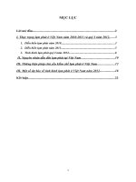 thực trạng lạm phát ở việt nam năm 2010-2011 và quý i năm 2012 và dự báo năm 2012