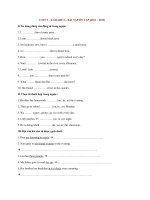 UNIT 9 - E GRADE 6 - BÀI TẬP ÔN TẬP