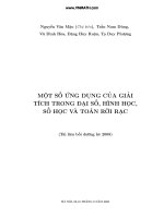Ứng dụng của giải tích để giải các bài toán đại số, hình học, số học và toán rời rạc