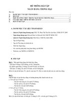 bài tập quản trị  ngân hàng 2 full