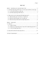 Phân tích BCTC của ngân hàng nam á