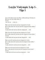 LUYỆN THI VIOLYMPIC LỚP 1 PHẦN 2