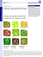 china industrial primer deutsche bank