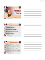 bài giảng quản trị học chương 5 quyết định quản trị - gv. bùi hoàng ngọc