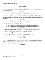 Bài tập đường thẳng