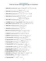 Chuyên đề PT BPT mũ-logarit