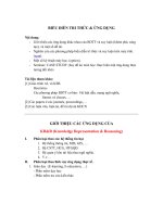 Biểu diễn tri thức và ứng dụng