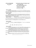 Đề thi giáo viên giỏi tỉnh môn toán THCS