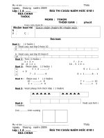 Đề thi cuối học kì I ( Bộ đề)