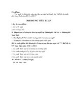 So sánh về phát triển giáo dục đào tạo nghề tại thành phố hà nội và thành phố nam định năm 2010 và 2011