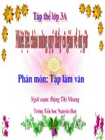 Viết về thành thị, nông thôn - TVL3