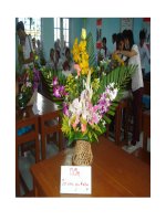 Cắm hoa chào mừng 20/11