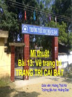 BAI 13 TRANG TRI CAI BAT