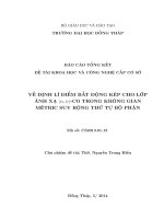 Về định lý điểm bất động kép cho lớp ánh xá CO trong không gian MÊTRIC suy rộng thứ tự bộ phận