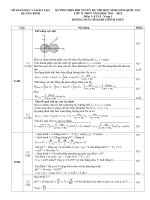 Đáp án đề thi chọn đt dự thi HSG QG 2011-2012 tỉnh Quảng Bình vòng 1