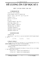 De cuong on thi HK1 VL11CB 2011 - 2012