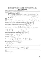 HD Giải Đề Số 9 BoxMath.vn