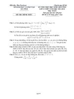 Đề thi HSG12 Hà Tĩnh 2011-2012