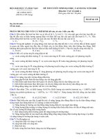 ĐỀ THI ĐẠI HỌC CỦA BỘ NĂM 2008