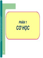 Bài giảng cơ nhiệt đại cương