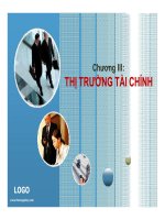 bài giảng tài chính tiền tệ chương 3 thị trường tài chính - đh hoa sen
