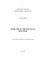 Nghệ thuật truyện ngắn Bảo Ninh