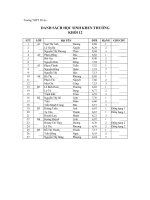 Danh sach 3 hạng đầu - Khối 12