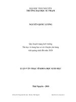 quy hoạch mạng lưới trường tiểu học và trung học cơ sở ở huyện yên hưng tỉnh quảng ninh đến năm 2020