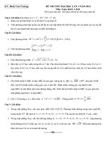 ĐỀ THI THỬ KHỐI D LẦN 3 NĂM 2012