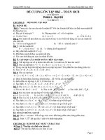 Đề cương ôn thi HKI năm 2011_ lớp 10CB