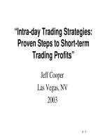 jeff cooper - intra-day trading strategies, proven steps