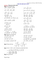 Bài tập rút gọn biểu thức