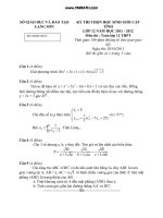 ĐỀ HSG TOÁN 12 LẠNG SƠN 2011-2012
