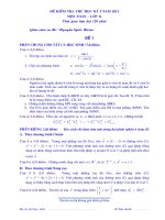 Một số đề KTHK1 (Thử) lớp 11 năm 2011