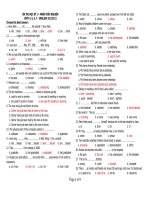 ÔN TẬP HỌC KỲ 1 - KHOI 10 - UNIT 4567