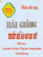 bai11.THIÊT KẾ SƠ MI NỮ