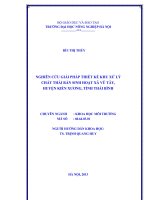 Nghiên cứu giải pháp thiết kế khu xử lý chất thải rắn sinh hoạt xã Vũ Tây huyện Kiến Xương tỉnh Thái Bình