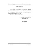 Ứng dụng công nghệ thông tin xây dựng câu hỏi trắc nghiệm khách quan có phản hồi trong dạy học khâu củng cố phân sinh học vi sinh vật, sinh học 10   chương trình chuẩn