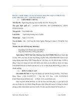 báo cáo tổng hợp về sacombank