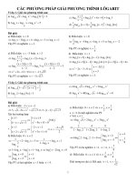 PHƯƠNG TRÌNH LÔGA(BẢN CHUẨN)