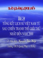 Bài 34:Tổng kết lịch sử Việt Nam