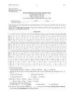 Đề Hóa đại cương