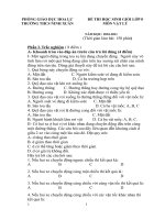 Đề thi chọn HSG Lý 8