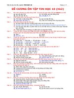 trac nghiem ky II lop 10