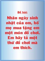 TẢ MÓN ĐỒ CHƠI MÀ EM YÊU THÍCH