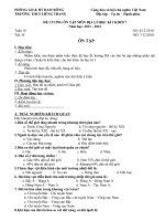 Đề cương ôn tập HK I 2011 - 2012